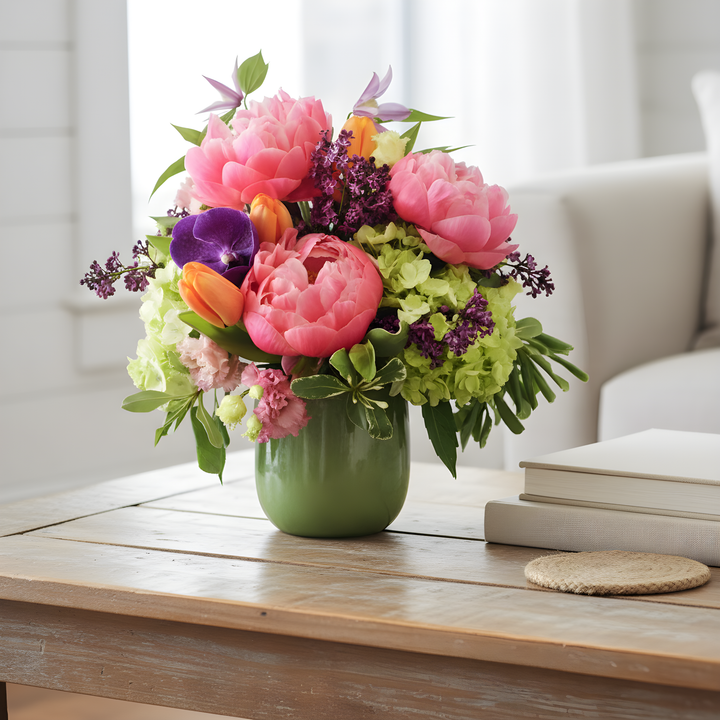 Blushing Peonies — Elegant Peony & Hydrangea Mix | Same-Day Delivery Santa Monica