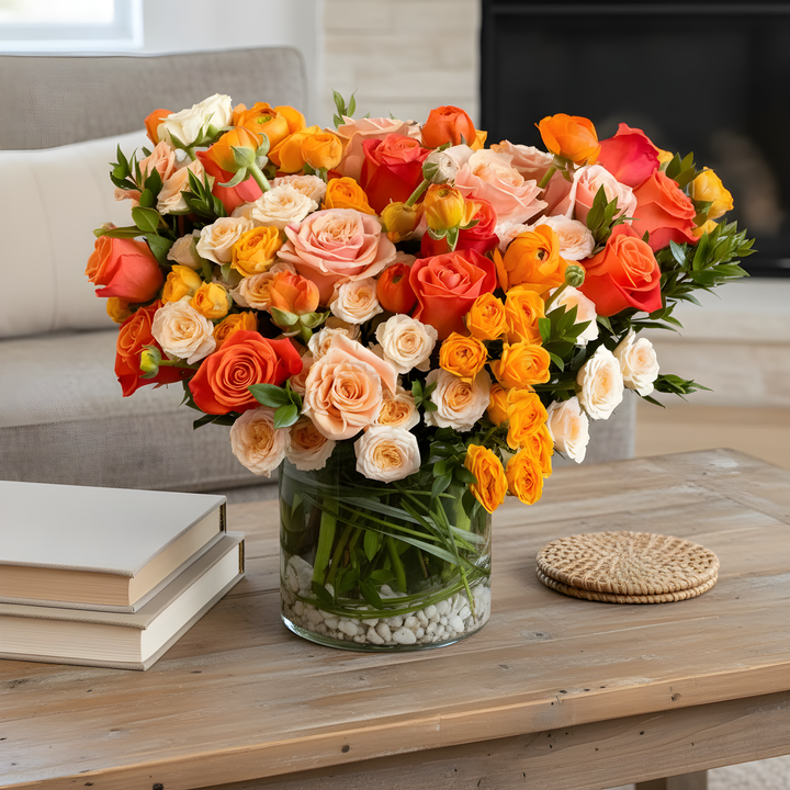 Peachy Sunset - Same Day Delivery - Santa Monica Florist