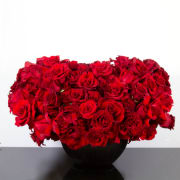 An expression of love like no other. Santa Monica Florist presents Where the Heart Is for same day delivery! This fabulous and abundant heart shaped arrangement floats above its ceramic base. Gorgeous red Roses fill every inch to express your heart full of love. It will surely take their breath away, and touch their heart beyond belief!