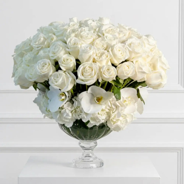 Santa Monica Florist - Classic Whites Roses