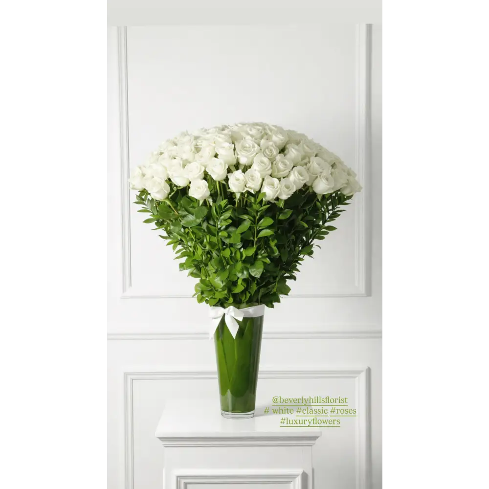 Grand Whites Roses - Flowers