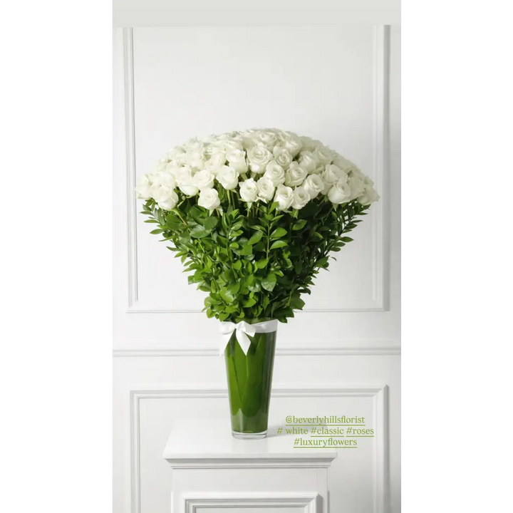Grand Whites Roses - Flowers