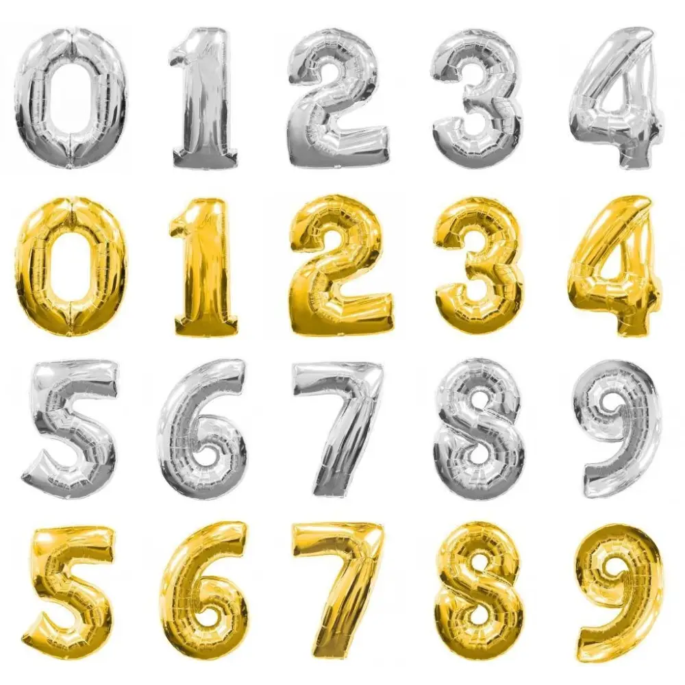 Number Balloons - LA Orchidia