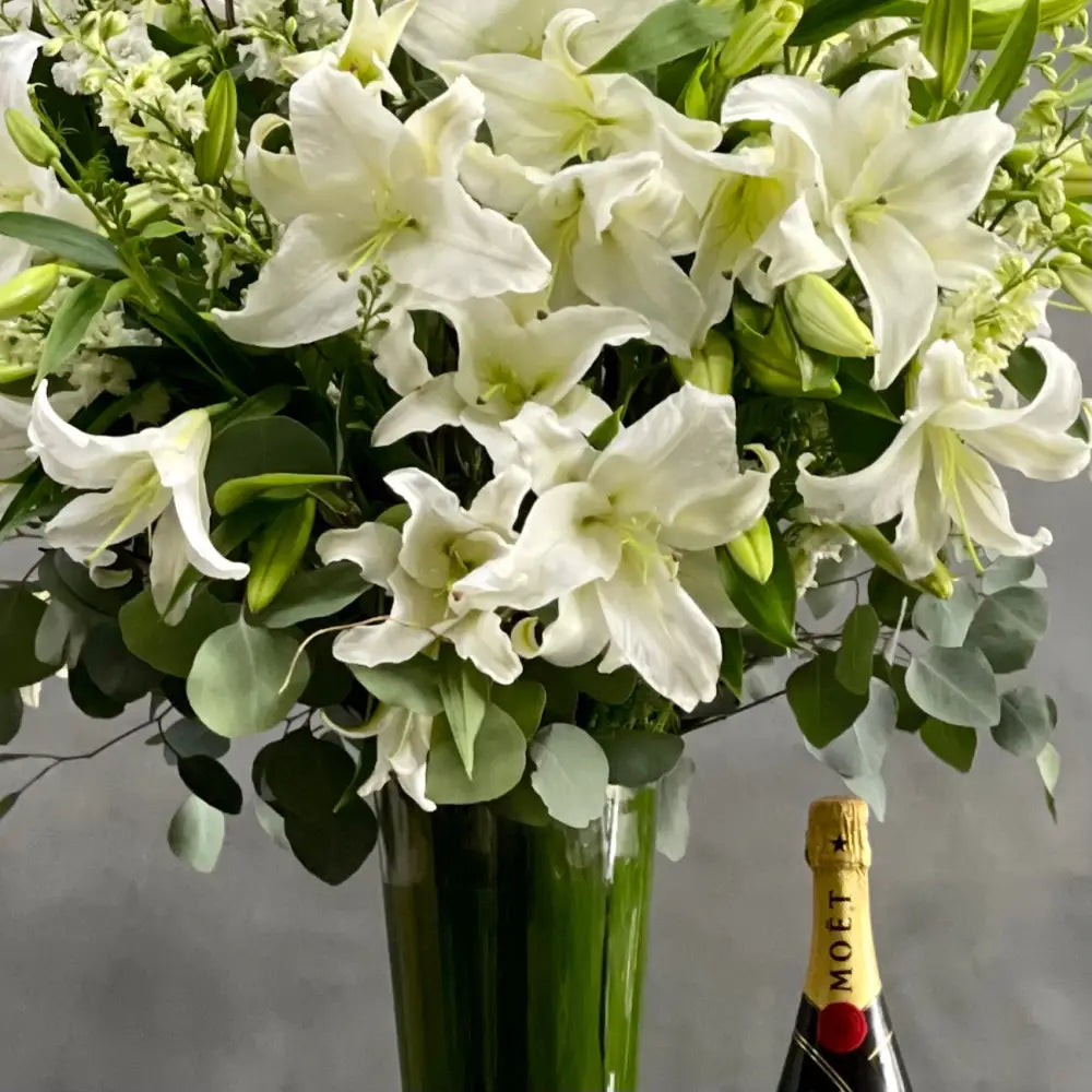 White Lilies Standing Tall - LA Orchidia